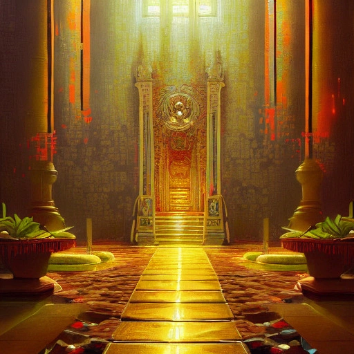 12091-9041994-high detailed, oil painting, didier samwise, hyper light drifter, interior decoration of the temple,  intricate elegant highly d.webp